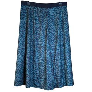 Elie Tahari Green and Black Jasmine Midi A-Line Skirt NWT Size XL 📦